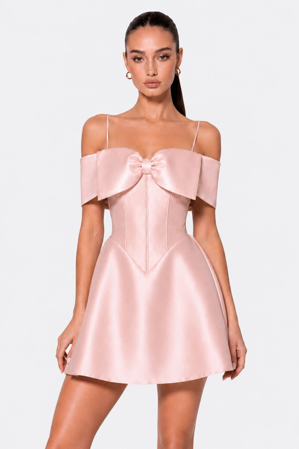 Pink Bow Mini Dress – MINÈVRE
