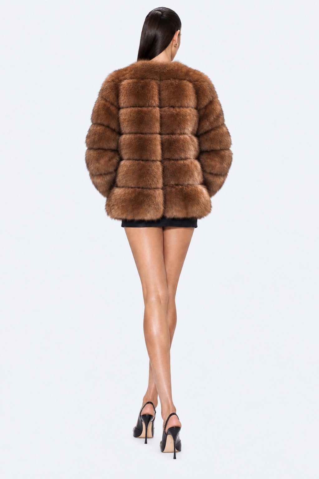 Cocoa Fox Fur Coat