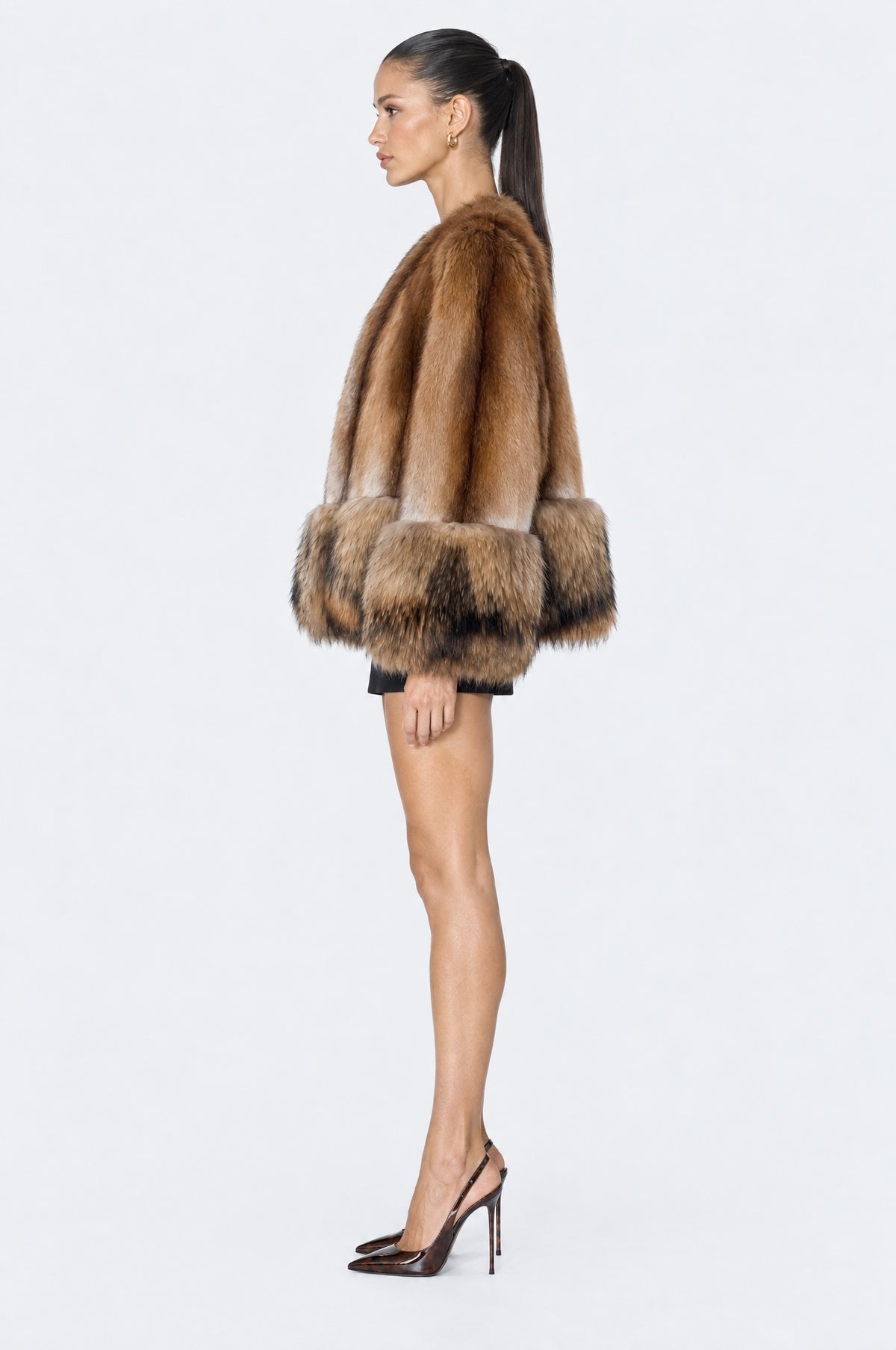 Mink Fur Mini Coat