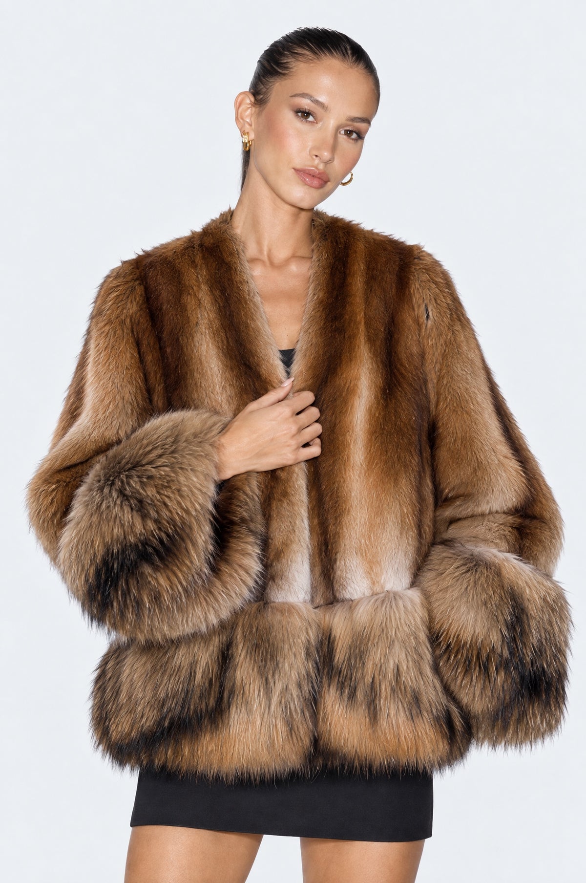 Mink Fur Mini Coat