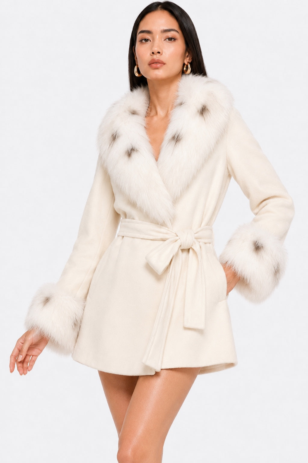 Fox Fur Mini Coat
